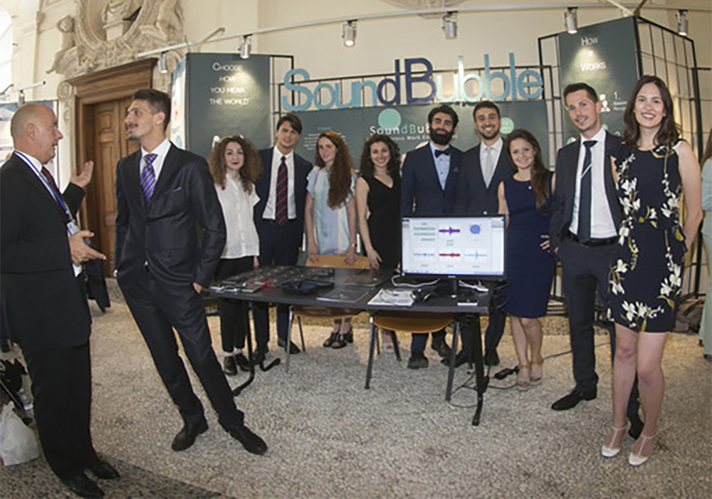 Congratulazioni al Team di Soundbubble, premiato alla seconda edizione di Innovation For Change (IFC) Congratulazioni al Team di Soundbubble, premiato alla seconda edizione di Innovation For Change (IFC)